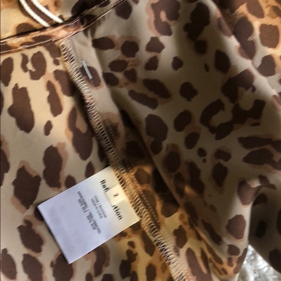 NWT Reformation Benson Mini Skirt in Cat sz 2 - Picture 5 of 5